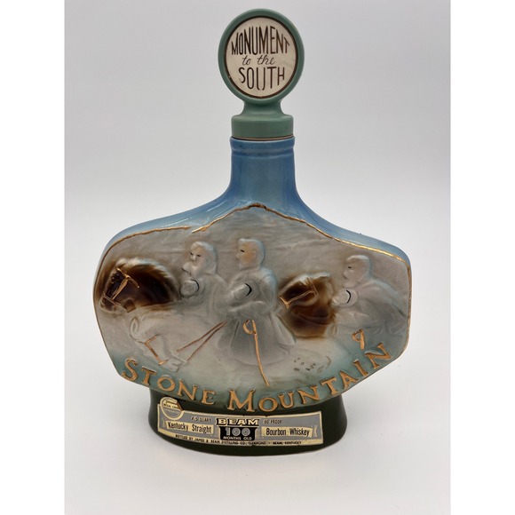 Jim Beam Other - Jim Beam Stone Mountain GA Decanter Monument to the South Regal China Vintage
